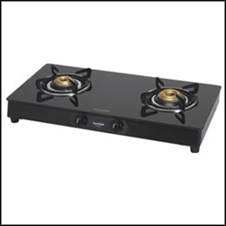 "Sunflame Crystal series (BK)-Two Burner BK - Click here to View more details about this Product
